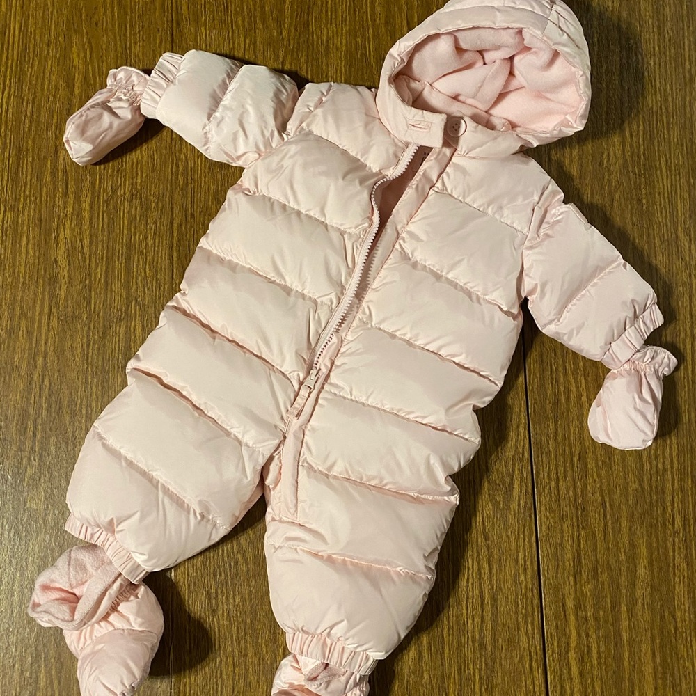 Baby Gap Pastel Pink Snowsuit 0-6M Perfect